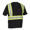 Hi-Vis short sleeve V neck work shirt